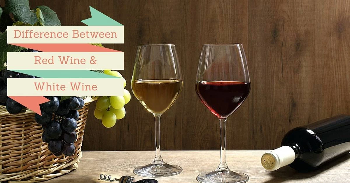 difference between red and white wine