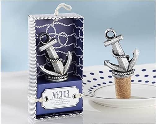 Nautical anchor wine stopper