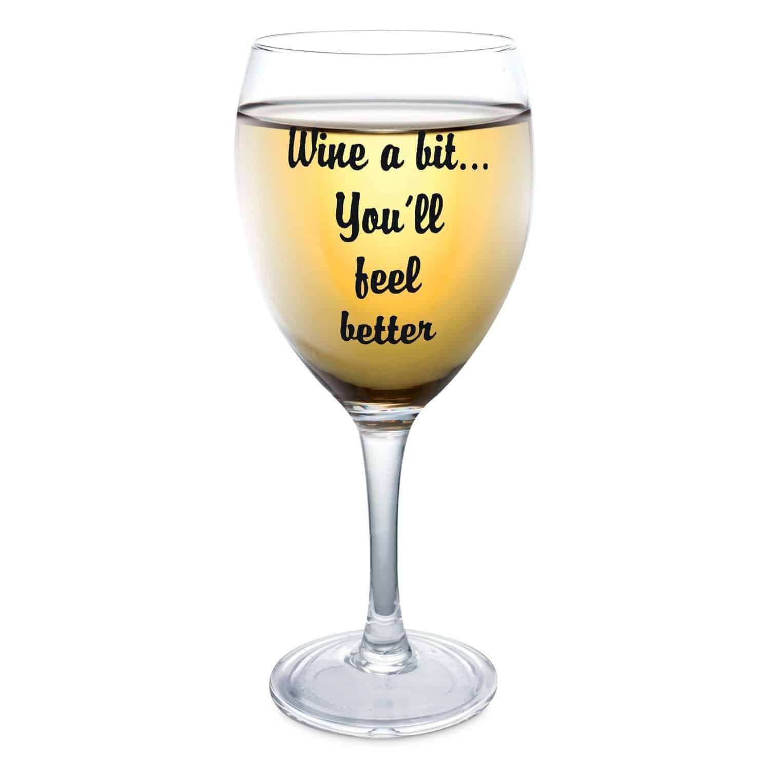 Kovot funny wine glass