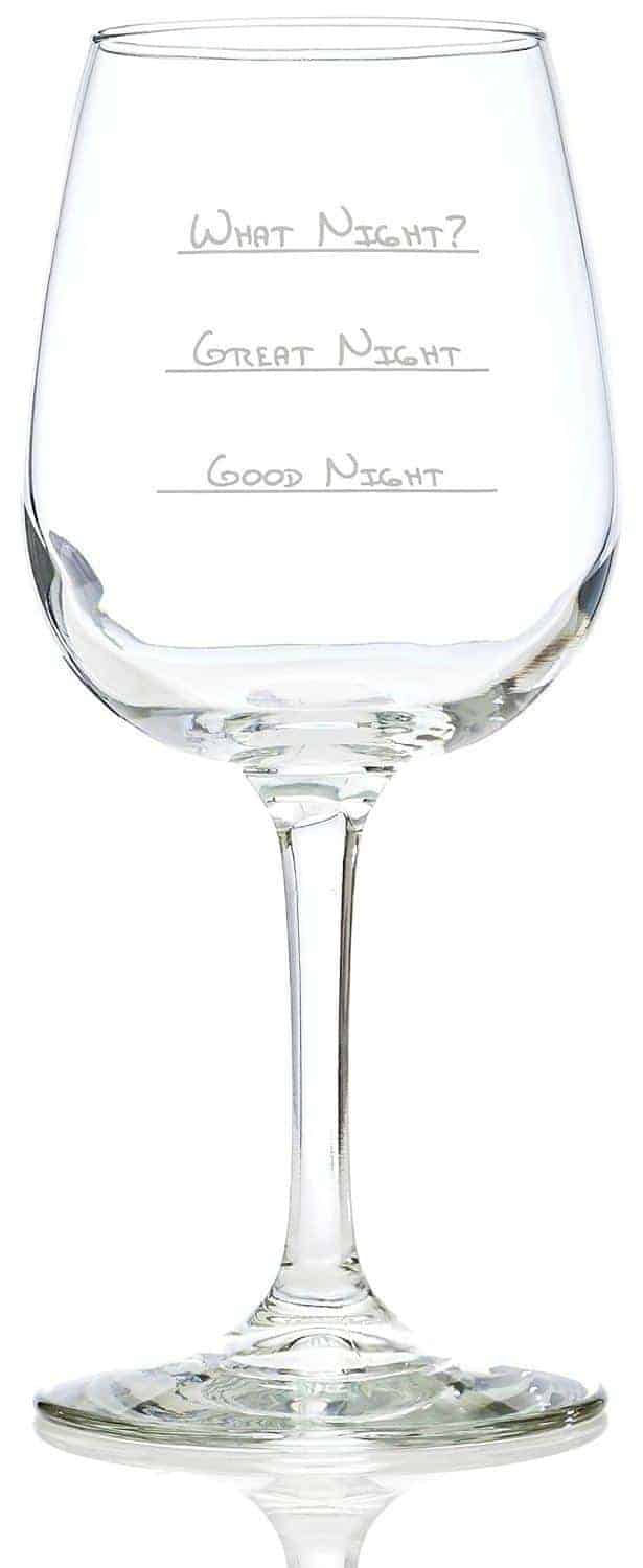 What night funny wine glass