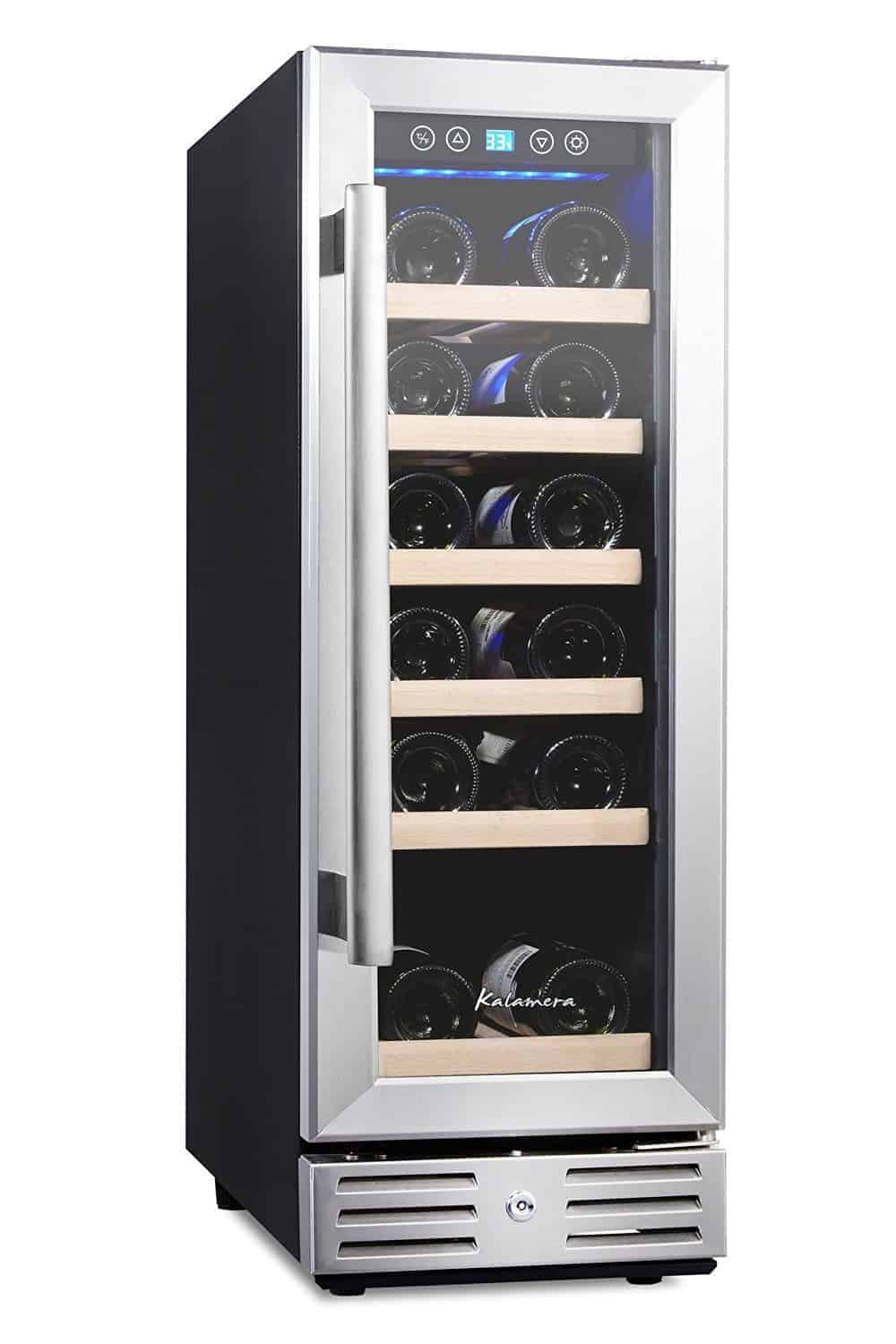 Kalamera Wine Refrigerator 18 Bottle Built-in Or Freestanding