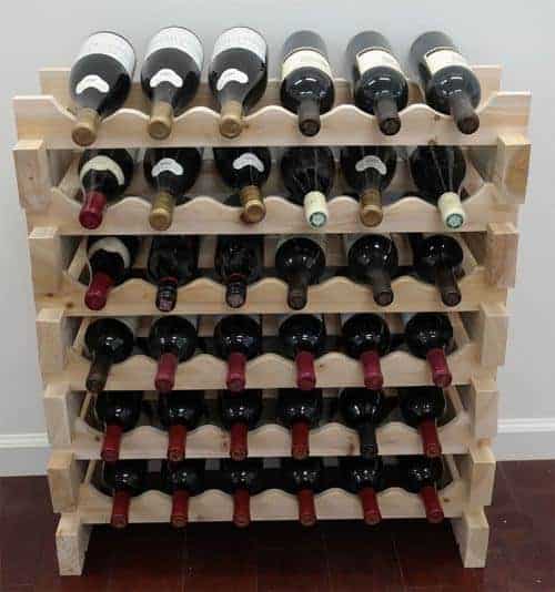 Stackable Storage Wine Rack Stand, Wobble-Free