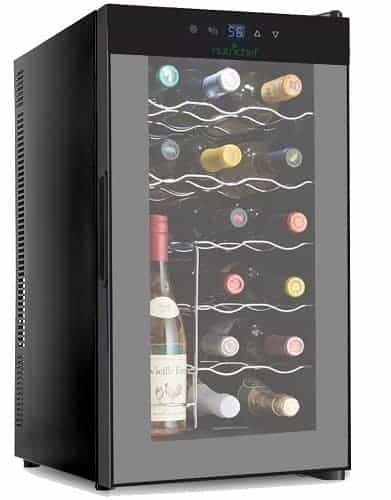 NutriChef 18-Bottle Thermoelectric Wine Cooler 