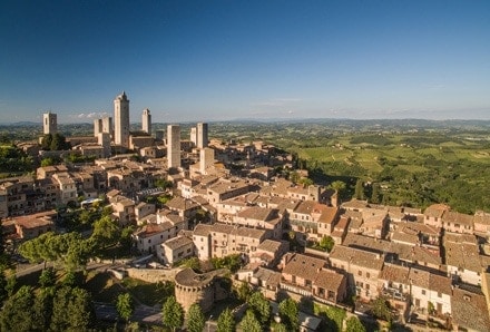 Aerial view of Montepulciano