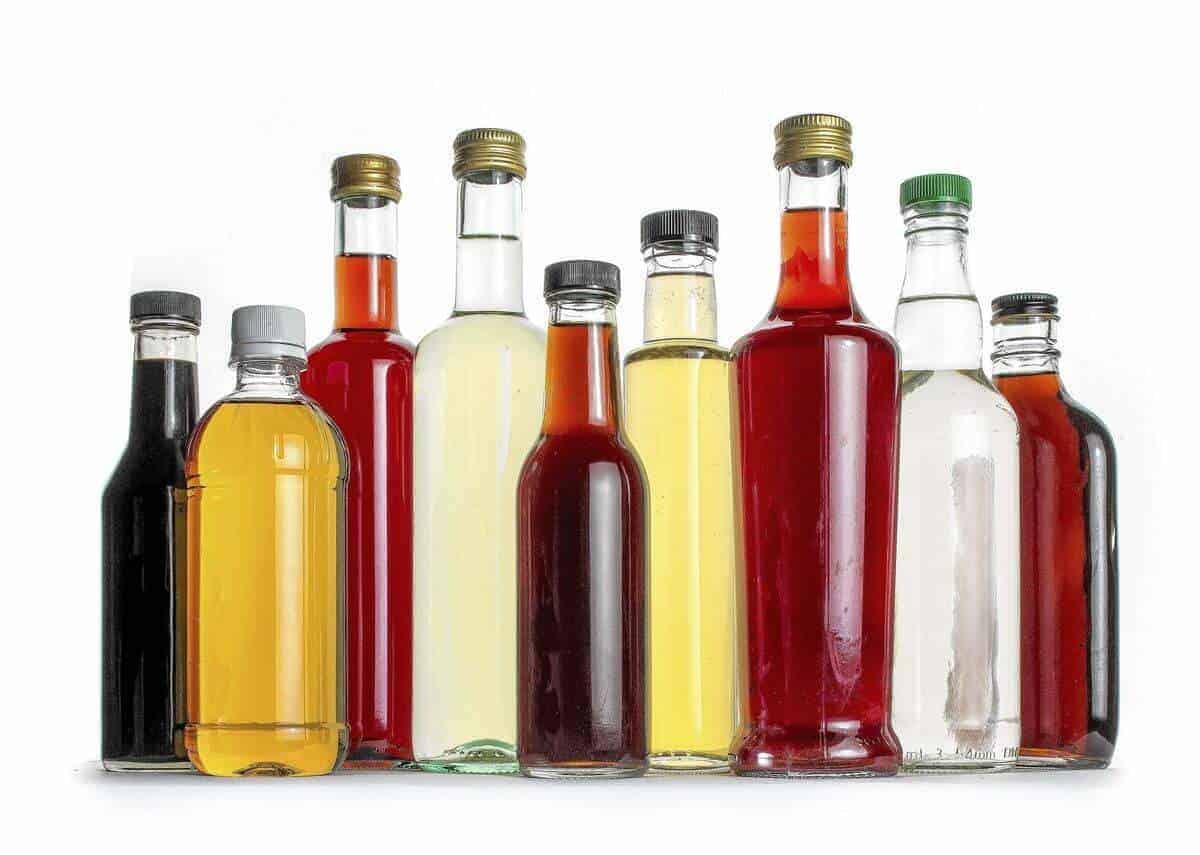 vinegar bottles