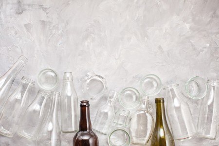 glass bottles and containers