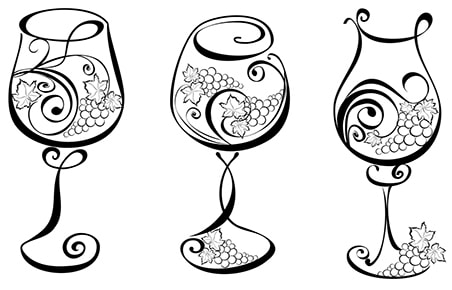 Wine glass charms
