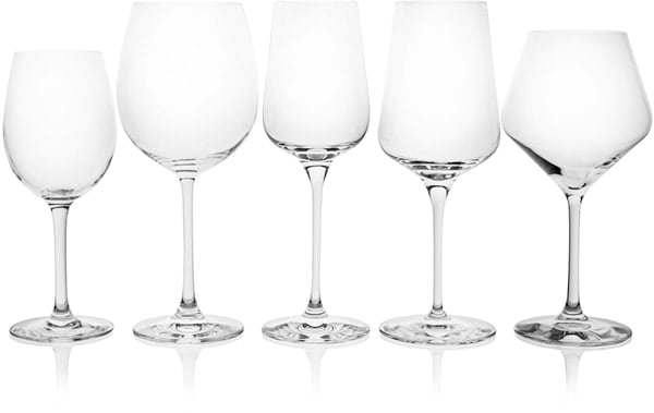 different types of wine glass