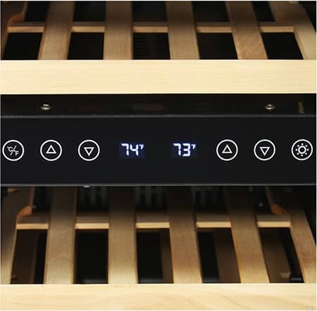 New air wine cooler digital controls