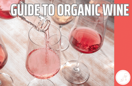 Pouring rose wine into glasses