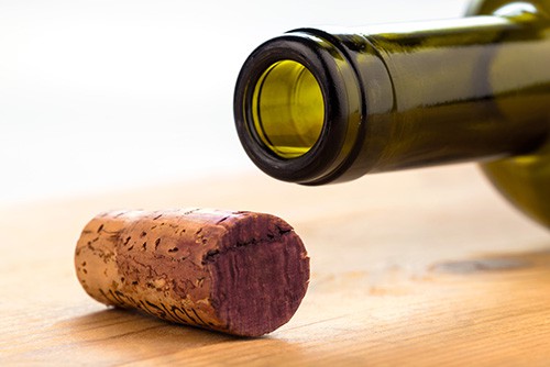 wine bottle and cork