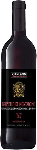 Kirkland Signature Brunello Di Montalcino wine