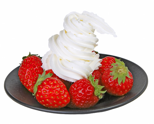 Strawberries & whipped cream