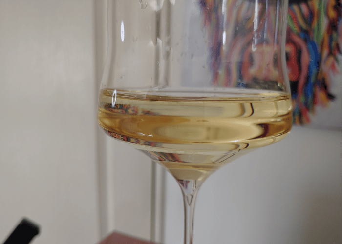 Riesling color in glass