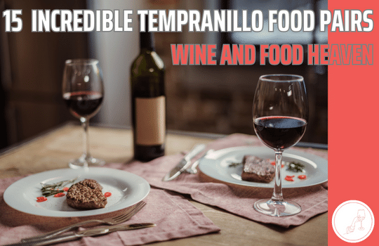 Tempranillo wine with steak meal