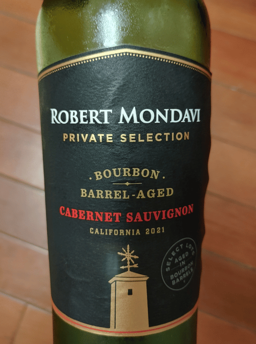 Robert Mondavi Cab bottle label