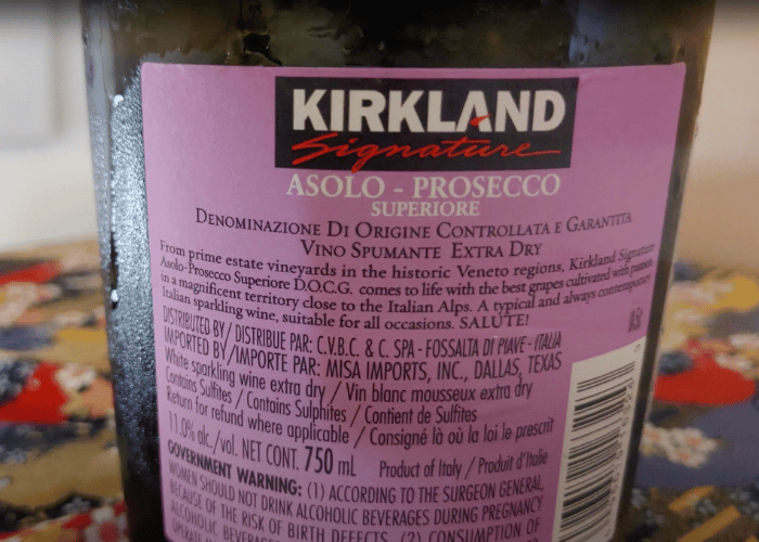 back of bottle label