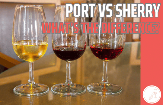 Port and sherry in glasses